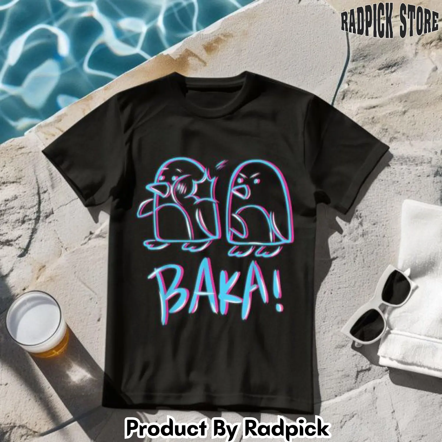 Kawaii baka penguin tshirt rp2632018